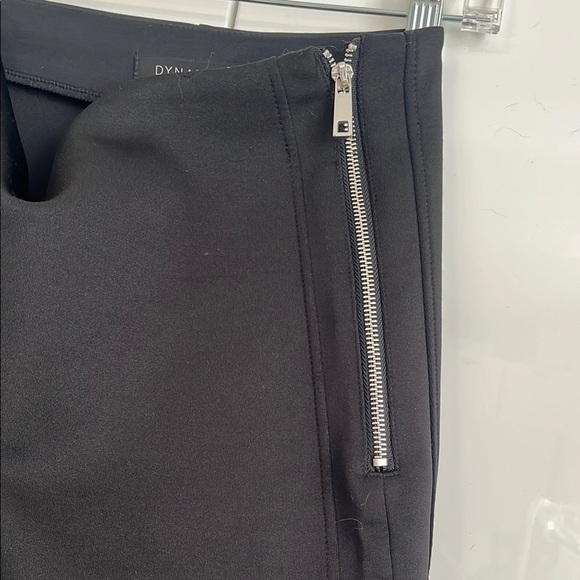 DYNAMITE Black Mini Skirt Side Zippers Stretch, Size M - Picture 3 of 7